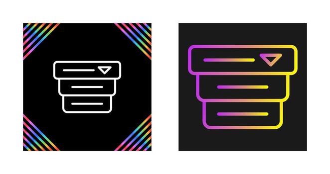 Drop Down Menu Vector Icon