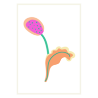 Postage stamps with flowers. png