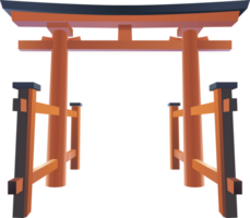 Japon torii de face coin png
