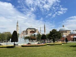 hagia Sofía - uno de el principal atracciones de Estanbul, Turquía foto