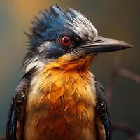 AI generated Hyper-Realistic beautiful colorful Bird photo