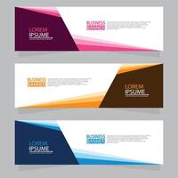 Vector abstract design web banner template. Web Design Elements - Header Design. Abstract geometric web banner template on grey background.