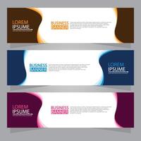 Vector abstract design web banner template. Web Design Elements - Header Design. Abstract geometric web banner template on grey background.