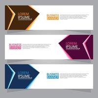 Vector abstract design web banner template. Web Design Elements - Header Design. Abstract geometric web banner template on grey background.