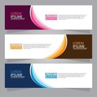 Vector abstract design web banner template. Web Design Elements - Header Design. Abstract geometric web banner template on grey background.