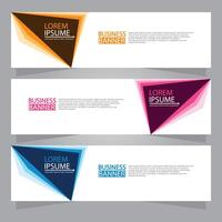 Vector abstract design web banner template. Web Design Elements - Header Design. Abstract geometric web banner template on grey background.