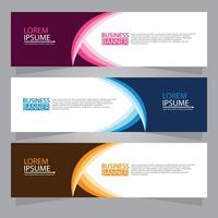 Vector abstract design web banner template. Web Design Elements - Header Design. Abstract geometric web banner template on grey background.