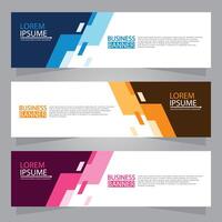 Vector abstract design web banner template. Web Design Elements - Header Design. Abstract geometric web banner template on grey background.