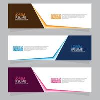 Vector abstract design web banner template. Web Design Elements - Header Design. Abstract geometric web banner template on grey background.