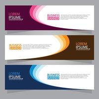 Vector abstract design web banner template. Web Design Elements - Header Design. Abstract geometric web banner template on grey background.