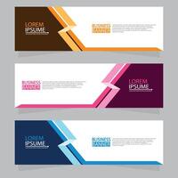 Vector abstract design web banner template. Web Design Elements - Header Design. Abstract geometric web banner template on grey background.