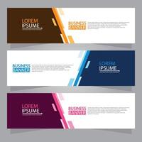 Vector abstract design web banner template. Web Design Elements - Header Design. Abstract geometric web banner template on grey background.