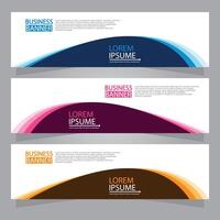 Vector abstract design web banner template. Web Design Elements - Header Design. Abstract geometric web banner template on grey background.