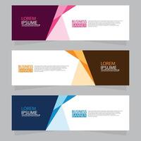 Vector abstract design web banner template. Web Design Elements - Header Design. Abstract geometric web banner template on grey background.