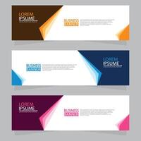 Vector abstract design web banner template. Web Design Elements - Header Design. Abstract geometric web banner template on grey background.