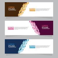 Vector abstract design web banner template. Web Design Elements - Header Design. Abstract geometric web banner template on grey background.