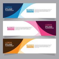 Vector abstract design web banner template. Web Design Elements - Header Design. Abstract geometric web banner template on grey background.