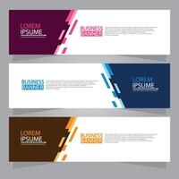 Vector abstract design web banner template. Web Design Elements - Header Design. Abstract geometric web banner template on grey background.