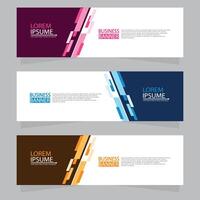 Vector abstract design web banner template. Web Design Elements - Header Design. Abstract geometric web banner template on grey background.