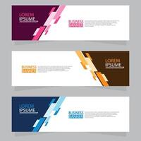 Vector abstract design web banner template. Web Design Elements - Header Design. Abstract geometric web banner template on grey background.