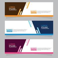 Vector abstract design web banner template. Web Design Elements - Header Design. Abstract geometric web banner template on grey background.