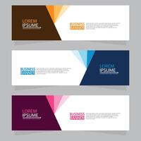 Vector abstract design web banner template. Web Design Elements - Header Design. Abstract geometric web banner template on grey background.