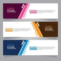 Vector abstract design web banner template. Web Design Elements - Header Design. Abstract geometric web banner template on grey background.