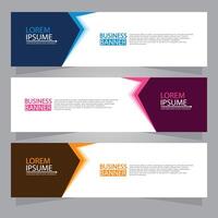 Vector abstract design web banner template. Web Design Elements - Header Design. Abstract geometric web banner template on grey background.