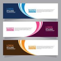 Vector abstract design web banner template. Web Design Elements - Header Design. Abstract geometric web banner template on grey background.