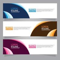 Vector abstract design web banner template. Web Design Elements - Header Design. Abstract geometric web banner template on grey background.