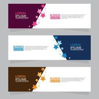 Vector abstract design web banner template. Web Design Elements - Header Design. Abstract geometric web banner template on grey background.