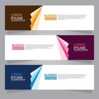 Vector abstract design web banner template. Web Design Elements - Header Design. Abstract geometric web banner template on grey background.