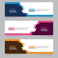 Vector abstract design web banner template. Web Design Elements - Header Design. Abstract geometric web banner template on grey background.