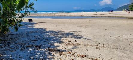 image of sea waves on the north coast of brazil in ubatuba itamambuca beach photo