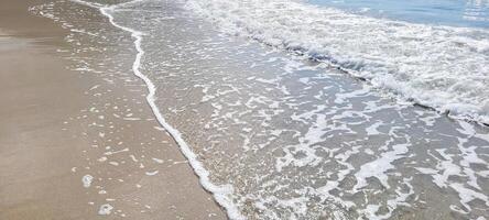 image of sea waves on the north coast of brazil in ubatuba itamambuca beach photo