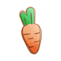 Easter Carrot Cookie and Rabbit Clipart, Easter Cookie Hand Drawing, Easter Cookie Dessert Cartoon, Cute Carrot and Rabbit Cartoon png