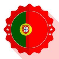 Portugal quality emblem, label, sign, button. Vector illustration.