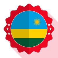 Rwanda quality emblem, label, sign, button. Vector illustration.