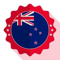 New Zealand quality emblem, label, sign, button. Vector illustration.