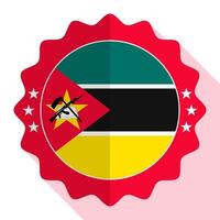 Mozambique calidad emblema, etiqueta, firmar, botón. vector ilustración.