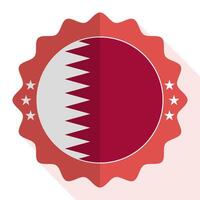 Qatar quality emblem, label, sign, button. Vector illustration.