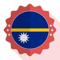 Nauru quality emblem, label, sign, button. Vector illustration.