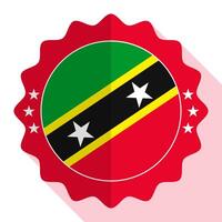 Saint Kitts and Nevis quality emblem, label, sign, button. Vector illustration.