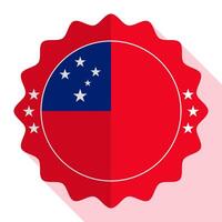 Samoa quality emblem, label, sign, button. Vector illustration.