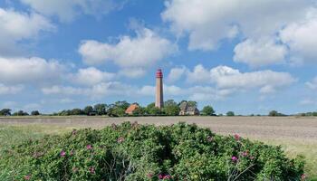 faro de Fluegge,fehmarn,báltico Mar, Schleswig-Holstein, Alemania foto