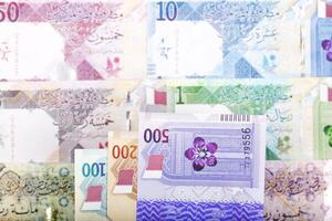Qatari money a business background photo