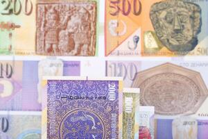 Macedonian money a business background photo