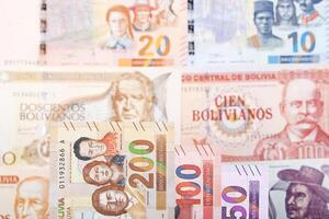 Bolivian money a business background photo