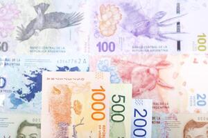 Argentine money a business background photo