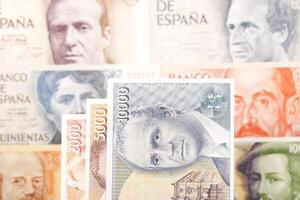 Spanish peseta a business background photo